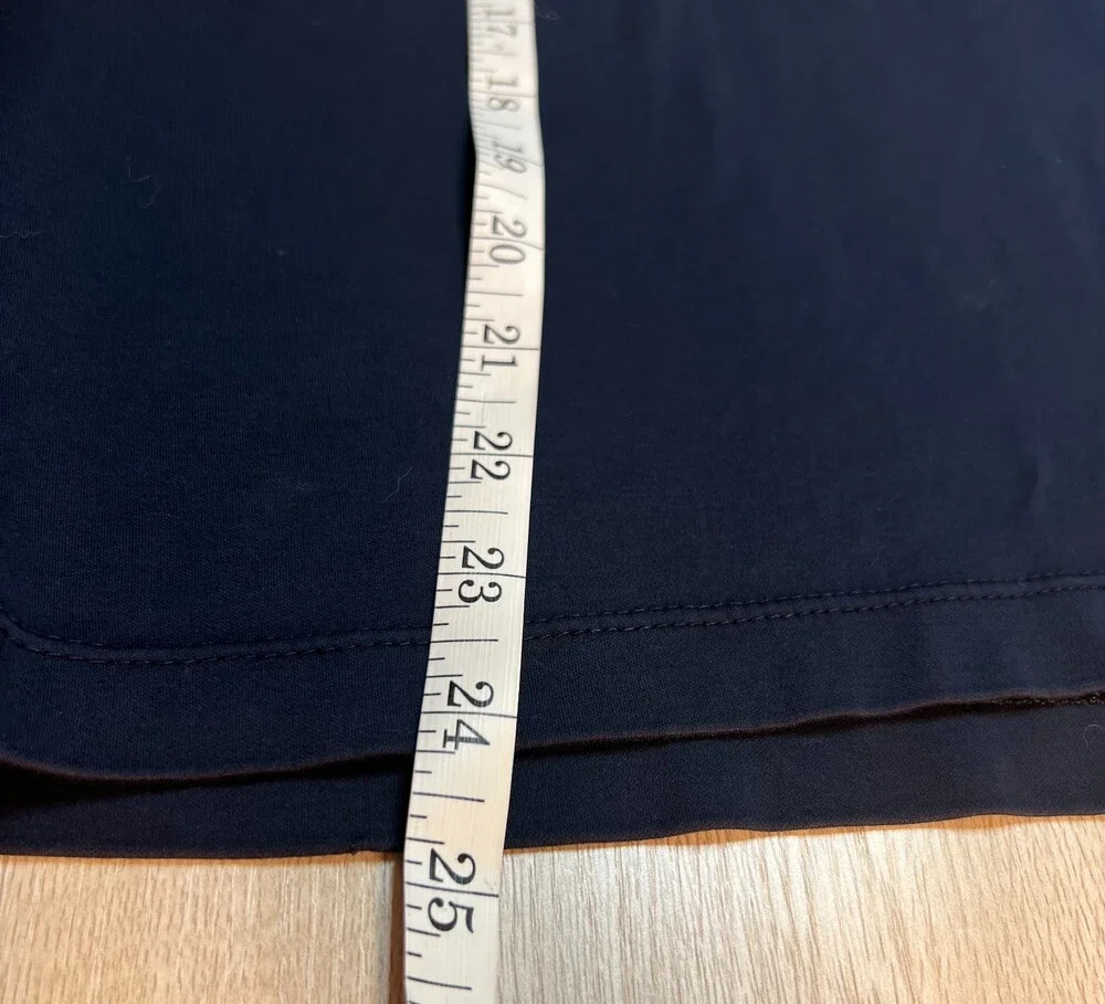 Banana Republic - Polo Shirt Men's L Navy Blue Short Sleeve 2 Button Collar
